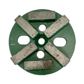 Six segment diamond grinding block 